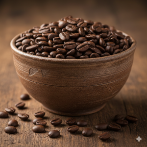 دانه قهوه ربوستا چری مدیوم